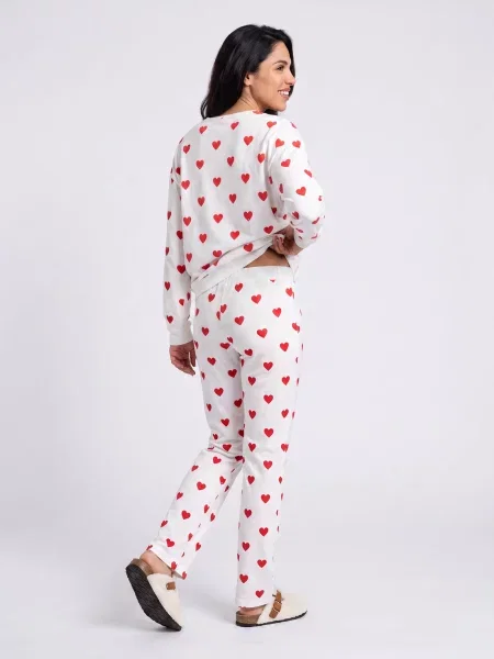 Pijamale Petit Bateau alb