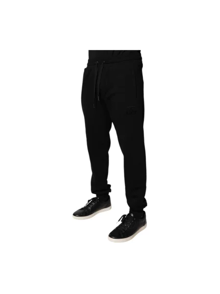 Joggery Dolce And Gabbana z logo czarne