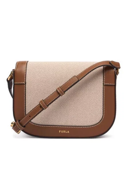 Crossbody kabelka Furla béžová