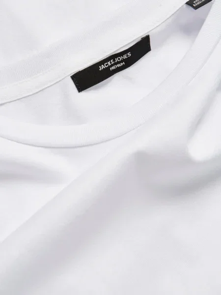 JACK & JONES Tricou negru / alb