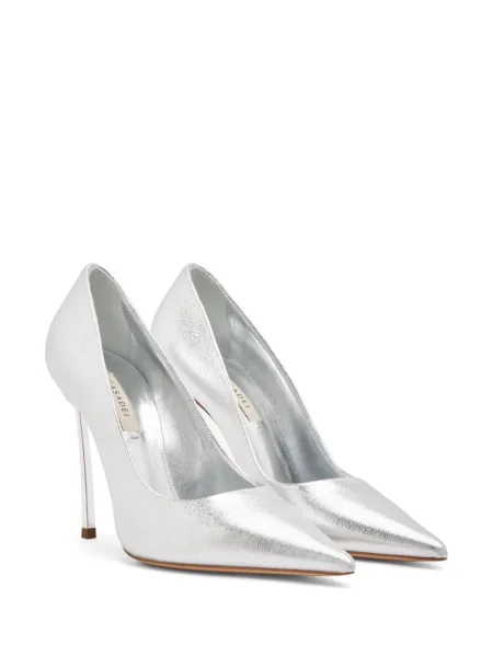 Pantofi cu toc Casadei argintiu