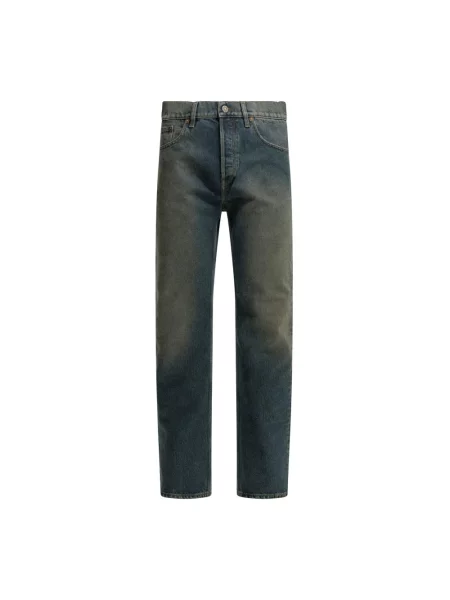 Jeansy straight leg Golden Goose niebieskie