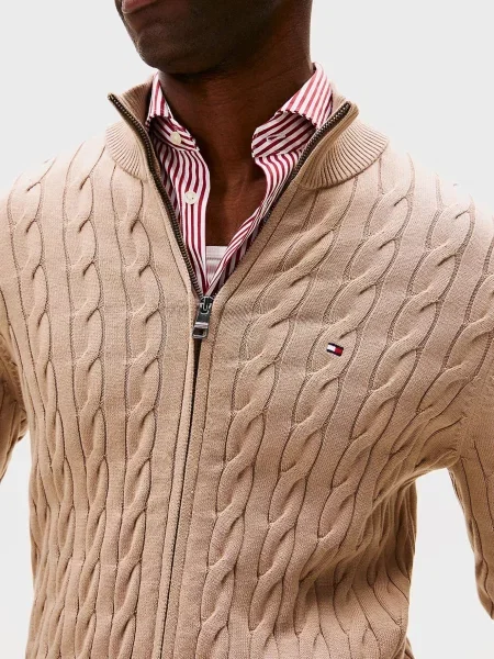 Классический кардиган Tommy Hilfiger бежевый