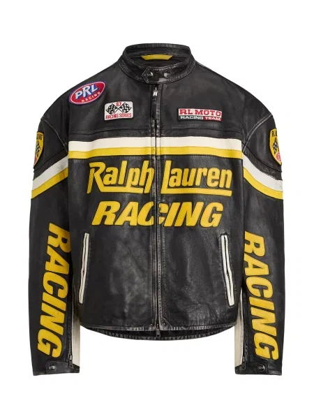 Polo Ralph Lauren Geacă de primăvară-toamnă galben / roșu cireș / negru alb
