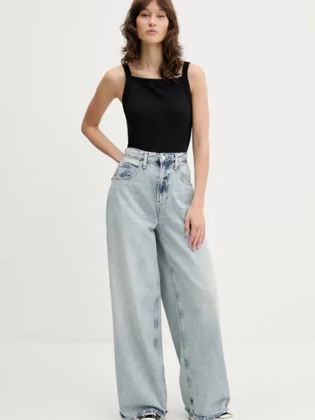 Kavbojke Tommy Jeans modra