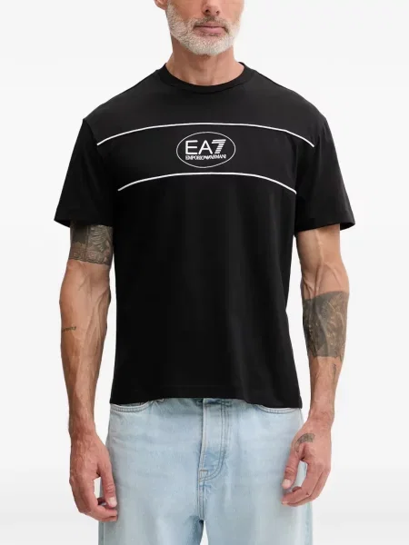 Tricou Ea7 Emporio Armani cu imagine negru