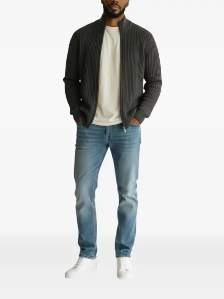 Cardigan Rrd de catifea verde