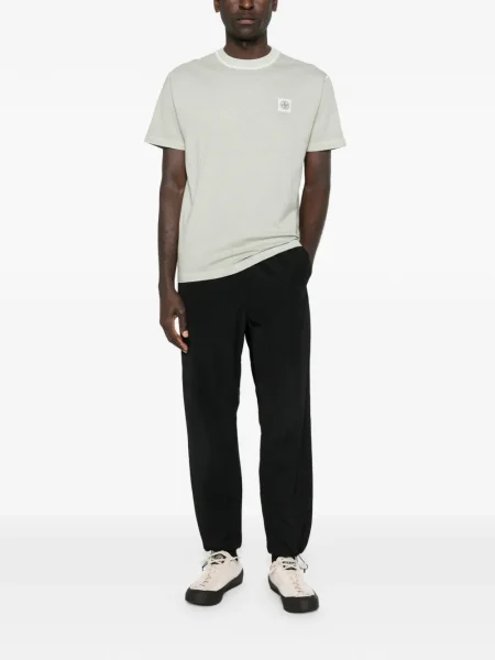 Tricou Stone Island cu strasuri verde