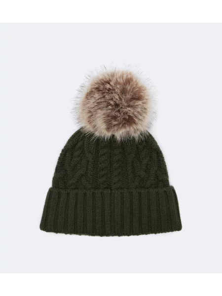 Căciulă Moncler de lână verde