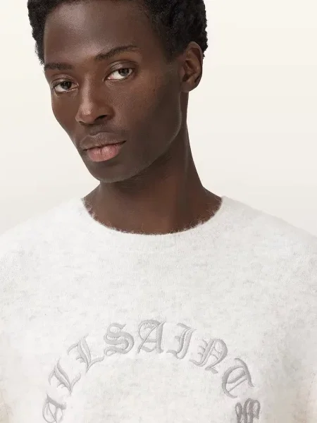 Шерстяной легкий свитер Allsaints белый