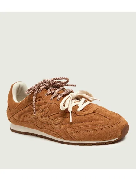 Karl Lagerfeld Sneakers Venus Volley II | piele întoarsă maro