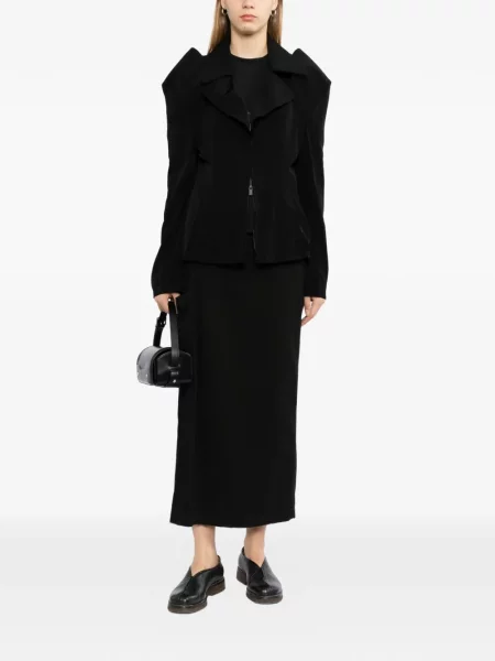Geacă Yohji Yamamoto din crep negru