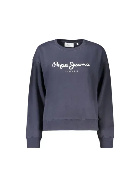 Bluza Pepe Jeans z długim rękawem niebieska