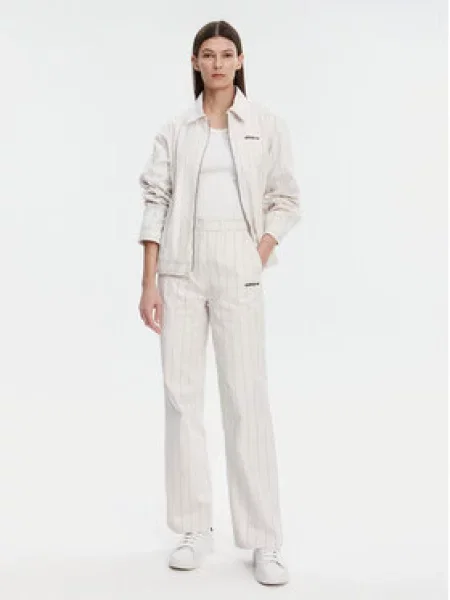 Adidas Kalhoty z materiálu Pinstripe bílá