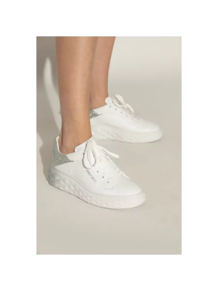 Sneakersy Jimmy Choo skórzane białe