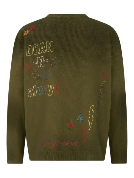 Pulover cu decolteu în v Dsquared2 cu decolteu în V verde