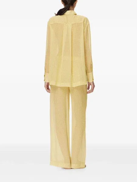 Koszula Mia Peculiar z perełkami żółta