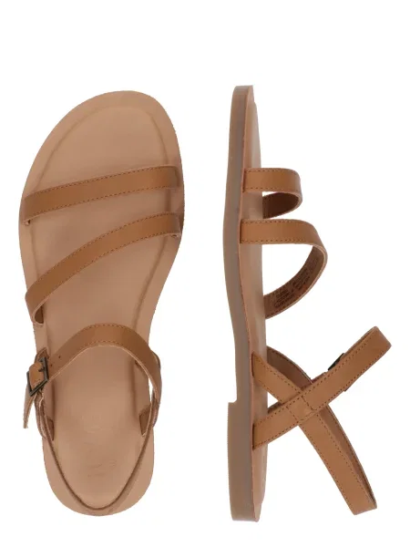 TOMS Sandale cu baretă KIRA caramel maro