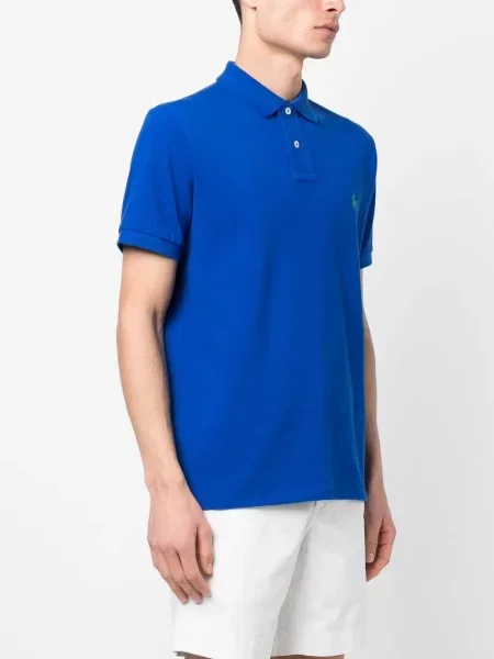Slip de baie Polo Ralph Lauren cu imagine cu buzunare la piept cu cordon albastru