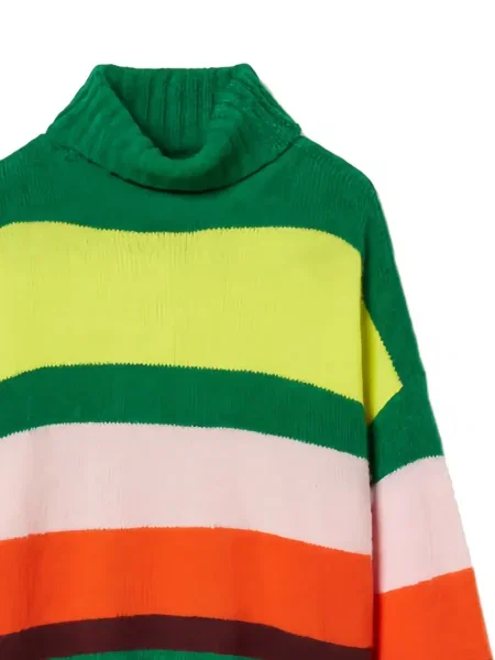 Pulover Twinset cu dungi verde