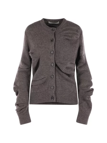 Cardigan Pillings de lână maro