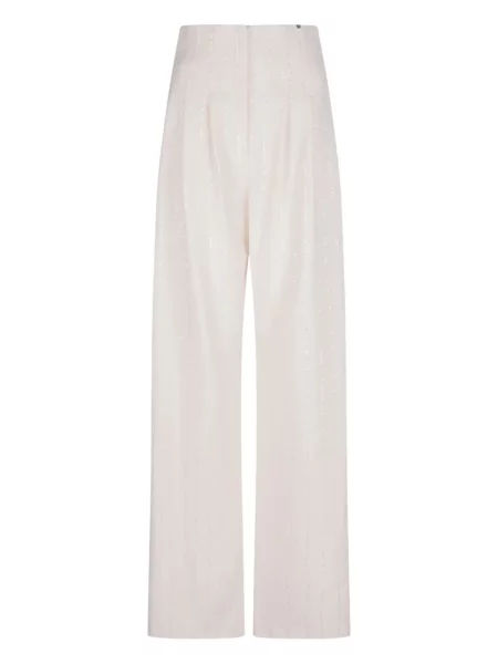 Pantaloni Nissa alb
