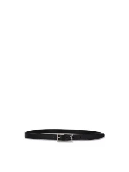 Pasek Saint Laurent skórzany czarny