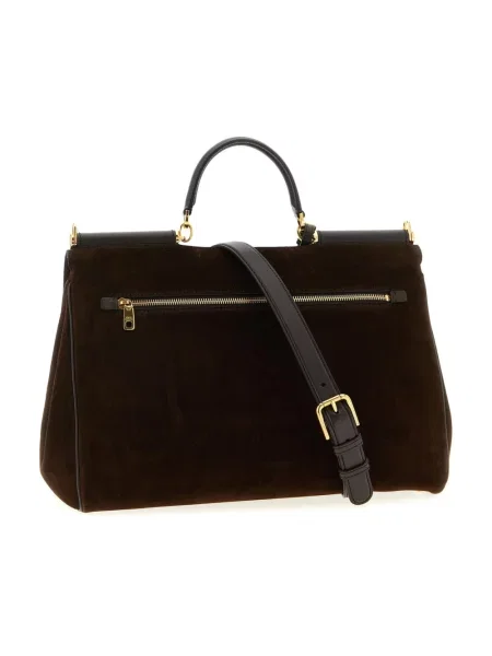 Torebka Dolce And Gabbana skórzana brązowa