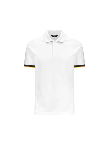 Scurt tricou K-way cu mâneci scurte alb