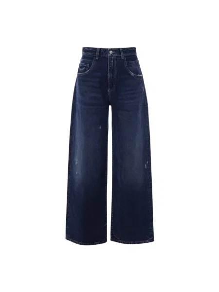Szerokie jeansy Icon Denim niebieskie