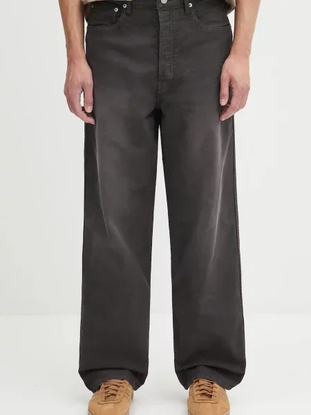 Kalhoty Visvim fluxus 01 ex wide hnědá