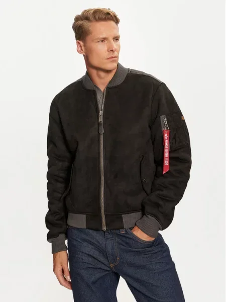 Alpha Industries Куртка бомбер чорний
