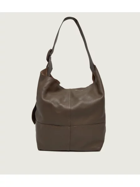 AMI Paris De piele geantă shopper Etienne maro