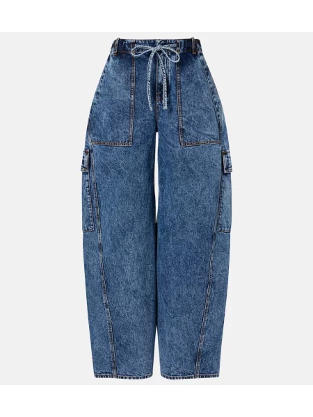 Jeansy Alaïa niebieskie