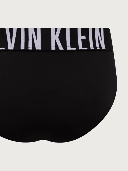 Férfi boxeralsó Calvin Klein Hip Brief black/goji berry/aqua blue. Méret: S fekete