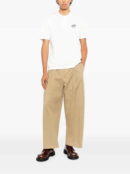 Tricou polo Kenzo cu autograf alb