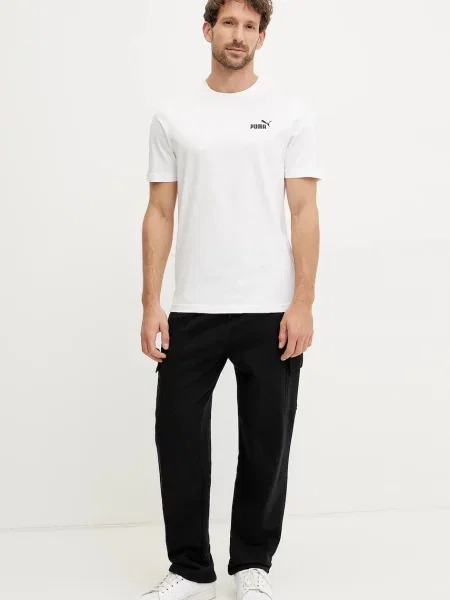 Puma tričko Essential Logo bílé