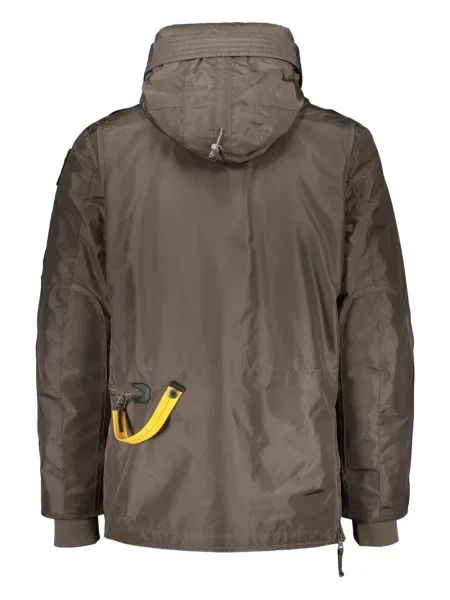 Péřová bunda Parajumpers s kapucí šedá