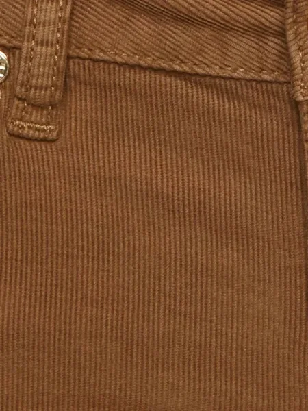 Pantaloni Tory Burch de catifea cord maro