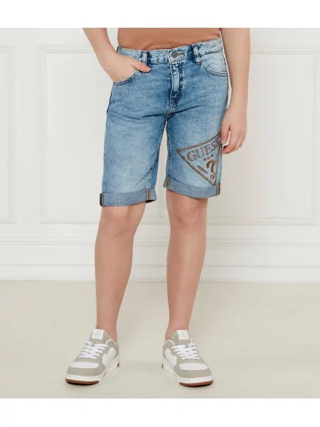 Guess De blugi pantaloni scurți | cu adaos de in