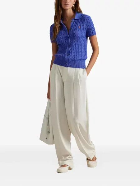 Căciulă Polo Ralph Lauren cu broderie tricotate de costum albastru