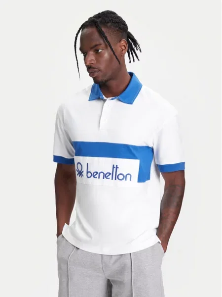 United Colors Of Benetton Polo majica Regular Fit bela