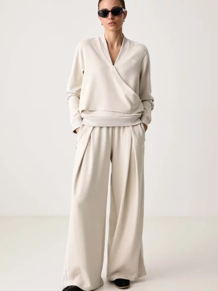 Adidas Originals mikina dámska Adiluna Season 2 x Jennie béžová