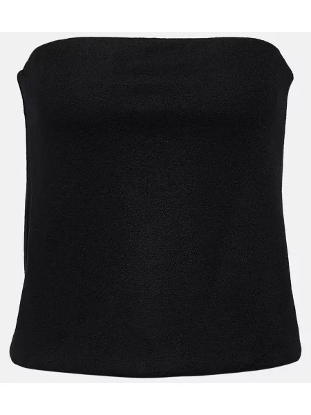 Top Vince de lână negru