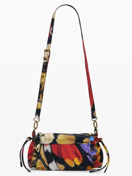 Desigual Geantă de umăr galben / lila / roșu negru