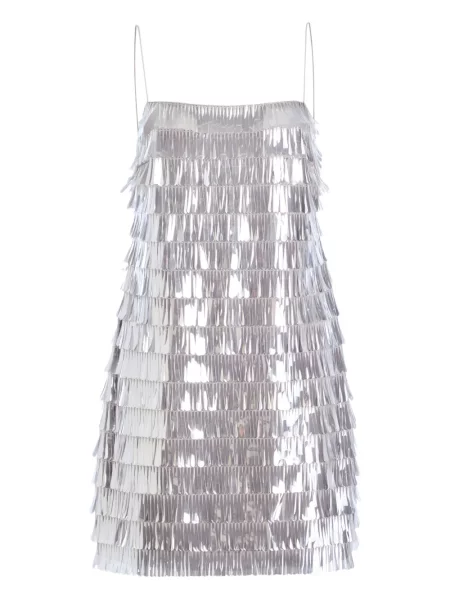 Rochie mini Retrofete de costum argintiu