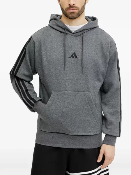 Pantaloni Adidas cu dungi alergare cu broderie albastru