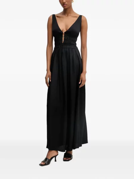 Rochie maxi Liu Jo cu decolteu în V negru