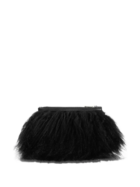 Clutch Dolce & Gabbana με γούνα μαύρο