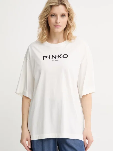 Pinko T-shirt beżowa